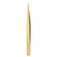 Pinzas de alta precisión para extensiones de pestañas, pinzas de acero inoxidable de alta precisión para pelo encarnado, cejas - details 5
