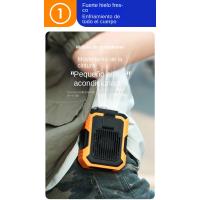 Ventilador portátil para colgar en la muñeca al aire libre con luzUSBCargador de verano al aire libre Gadget viento - details 2
