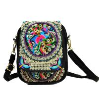 Mochila Viaje Mujer, Mini Bordada, Estilo Étnico, para Teléfono y Monedas - details 3