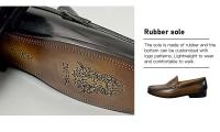 Zapatos de hombre con suela de goma suave negra, estilo de moda, transpirable, de cuero, informal, de verano, superventas - details 9