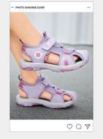 Sandalias de Playa para Niños Verano 2025 Zapatos Cómodos de Cuero Antideslizantes con Forro de Viscosa/Poliéster Zapatos Exteriores de Moda para Primavera/Verano - details 2