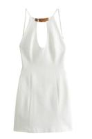 Vestido Mini de Moda para Mujer OUWU 2025 Diseño Abierto sin Espalda Correa de Cuello Ajustable - details 1
