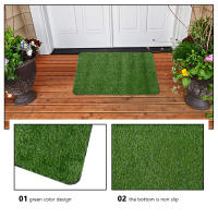 Felpudo creativo de hierba Artificial para puerta, alfombra decorativa para el hogar, suelo de césped - details 3
