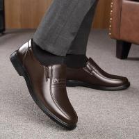 Zapatos de cuero genuino, mocasines para Hombre, zapatos de cuero informales de negocios, zapatos planos clásicos suaves transpirables para Hombre - details 1