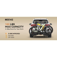 MEEVIZ con cerradura, 2 autos SUV RV Camper Truck Trailer, enganche para neumáticos gordos, bicicletas de montaña, bicicletas eléctricas y EMTB, bicicleta con capacidad de 180 libras - details 0