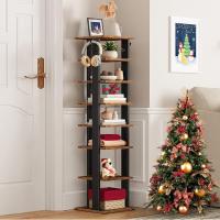 Zapatero, Estante Zapatero, Estantería para Zapatos, Mueble Zapatero de 8 Niveles, con 2 Ganchos, 50 x 28 x 113 cm, para Entrada, Dormitorio, Ahorra Espacio, Blanco - details 23