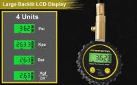 ATsafepro Neumático 200 PSI con Manguera Flexible y Pantalla LCD Retroiluminada Manómetro Digital para Coche Camión SUV - details 1