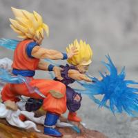 Figura de Son Goku, Kamehameha, Kakarotto Cell, Super Saiyan, modelo de decoración, estatua, muñeca, reg - details 25