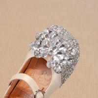 Zapatos de cuero para niñas, calzado suave y cómodo con diamantes de imitación, elegante, antideslizante, Otoño, 2024 - details 5