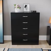 Muebles para Dormitorio Riano Soporte Único de Metal, 5 Asas y Corredores Plata y Negro - details 3