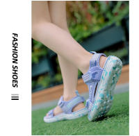 Sandalias planas para niños y niñas, zapatillas de suela suave para playa, zapatos informales de moda con Velcro para verano - details 9