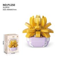Bloques de Construcción de Cactusas Flor Eterna Bonsái Árbol Jardines Románticos Ladrillos DIY - details 14