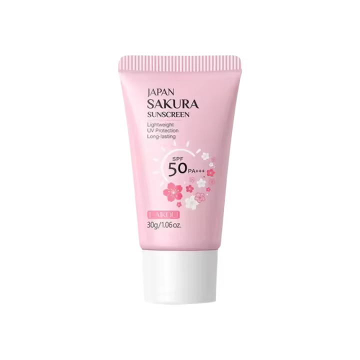 Crema Protector Solar Sakura Bloqueo Solar Facial Spf50 Lote de Aislamiento Hidratante Brighten - 1