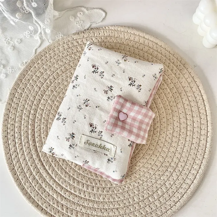 Cuaderno multiusos con patrones florales, tela resistente a las manchas, diario con estampado Floral, cubierta protectora estética suave para diario - 1