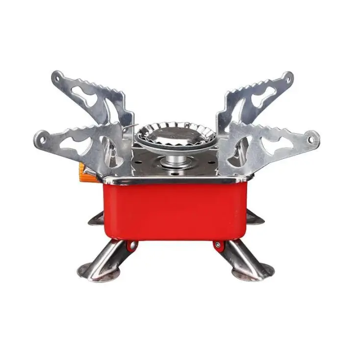 Estufa de Camping Plegable Portátil Quadro Cuadrado Mini de Gas Ideal para Montañismo y Picnics - 1