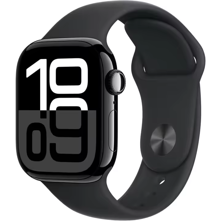 Apple Watch Series 10 [GPS+Cellular, 42 mm] - Azabach de aluminio con correa deportiva negra, S/M (actualizado) - 1