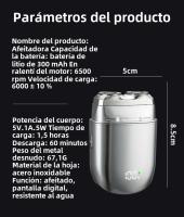 Nueva Maquinilla De Afeitar Eléctrica Hombres Recargable Mini Coche Compacto Portátil De Viaje Lavable - details 3