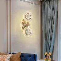 [1 año de garantía] Lámpara de pared de cristal creativa TOMAX moderna y sencilla para dormitorio, cama, pasillo, TV, fondo, luz de pared - details 0
