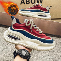 Zapatos deportivos informales con colchón de aire para hombre, zapatos de algodón con aislamiento grueso y felpa y suela aumentada - details 20