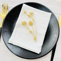 Servilletas de Algodón 100% Suaves y Reutilizables 4PCS Ideal para Comedores, Bodas, Fiestas, Restaurantes - details 6