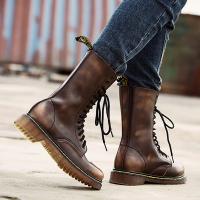Botas De Cuero Para Hombre, Botas De Trabajo De Caña Alta Transpirables Y Resistentes Al Desgaste, Impermeables Y Cálidas - details 7