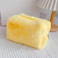 Bolso De Maquillaje Para Mujer De Peluche Sólido Viaje Organizador De Cosméticos Estuche De Ropa Joven Necesario - details 6