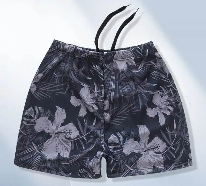 Shorts de hombre con talla bañador tronco de árbol estampado de plantas fibra sintética - 1