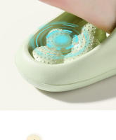 Nuevo hogar antideslizante zapatillas de las mujeres de verano casa interior cómodo fondo grueso hueco baño fresco zapatillas - details 6