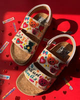 Zapatillas planas para mujer 2025 nuevas sandalias bordadas con suela de corcho ~ sandalias de vacaciones de verano - details 4