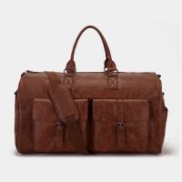 Mujer 2025 nueva comodidad de viaje bolsa de ropa de mano bolso de lona de cuero PU bolso grande de moda para Mujer - details 4