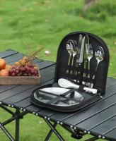 Cubertería portátil de acero inoxidable para camping, batería de cocina para picnic, cubertería para exteriores - details 11