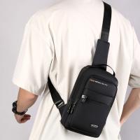 Bolso de pecho de tela Oxford para hombre, bolso cruzado multifuncional de estilo coreano, bolso de hombro deportivo ajustable de gran capacidad - details 12