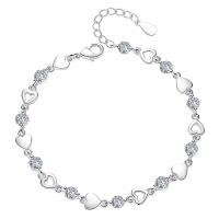 Pulsera de plata de ley  de alta calidad para mujer, cadena multiestilo para fiesta de boda, regalo de joyería hermosa - details 9