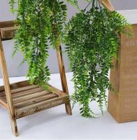 Planta artificial de 82cm, vid falsa, colgante para el hogar, corona de hierba de hoja de plástico, decoración de boda al aire libre - details 5