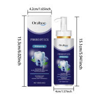 Oral limpia suavemente los dientes amarillos, las manchas, los olores y refresca la pasta de dientes para el cuidado dental. - details 0