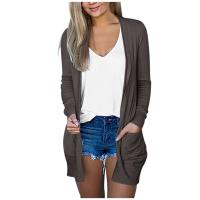 Cardigan de Manga Larga para Mujer Ouwu Ajuste Suelto, Manga de Punto con Bolsillo Adelgazante, Abrigo de Moda Casual - details 2
