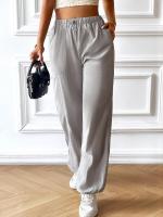 Pantalones elásticos de pierna ancha para mujer Ropa de moda de otoño y primavera - details 16