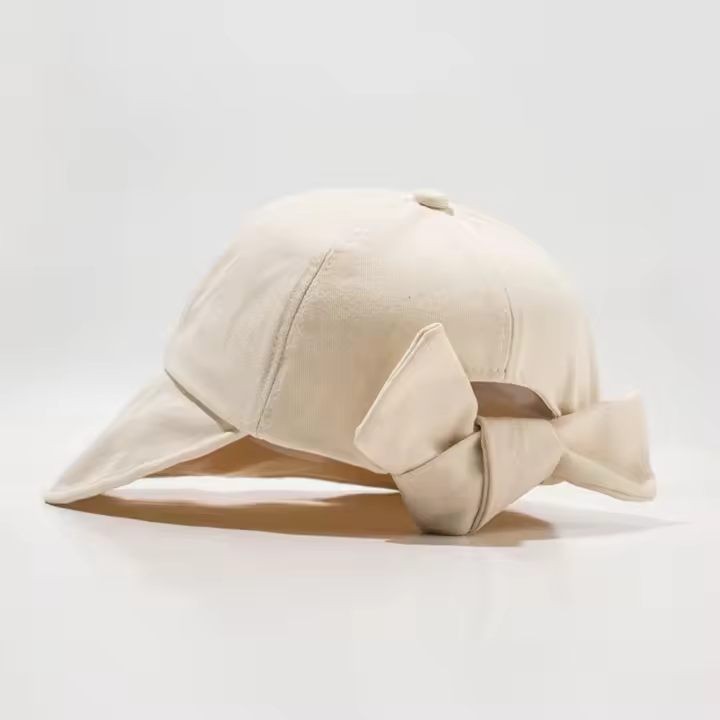Sombrero de Sol con Protección Solar Estilo de Pescador con Borla Grande - 1