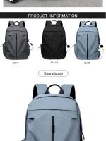Mochila escolar de gran capacidad para hombre y mujer, morral Universal con colgante para ordenador, 1 unidad, 14 pulgadas - details 19