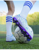 Zapatos de fútbol para hombre, botas de fútbol para exteriores, zapatos de tacos de fútbol para niños, zapatillas de entrenamiento antideslizantes transpirables, entrenadores de Futsal de césped - details 17