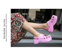 Zapatillas de verano para mujer, sandalias de playa con plataforma gruesa para exteriores, cuñas antideslizantes para interiores, zuecos de moda para mujer, toboganes de talla grande 35-42 - details 13