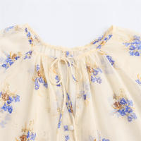 Blusa de Primavera Suave Estampado Floral Comodidad Versátil Moda para Mujeres - details 2