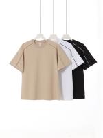 Roma algodón raglan línea cuello redondo camiseta hombre verano transpirable cómodo casual versátil media manga - details 0
