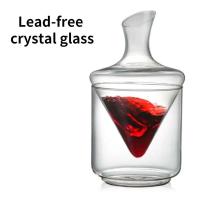 Viene con cubo de hielo, vaso sin plomo, whisky, vodka, brandy, bar, festival, botella de cadera, juego de vino, 1000 ml - details 1
