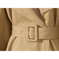 Traje de dos piezas falso con nudo de color contrastante, abrigo trench con cuello, vestido cortavientos con cinturón de corte m - details 6