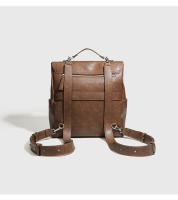 Bolso de cuero retro unisex Gran capacidad Diseño oblicuo Portátil Multifuncional - details 11