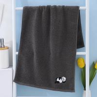 Toalla facial de algodón con bordado de Panda para adultos, toallas de ducha de mano pura absorbente, limpieza de cabello, baño, hogar y Hotel - details 10