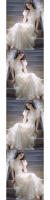 Portada suave, ocasión formal falsa, temperamento de princesa de cumpleaños de alta gama, vestido de gasa blanco de Súper Hada, verano - details 2