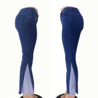 Pantalones acampanados con cordón para mujer en color contrastante, buena calidad, estilo chic y elegante - details 4