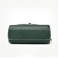 Bolso de hombro de cuero PU para mujer, bandolera de gran capacidad con solapa pura, Simple, a la moda, Color sólido - details 16